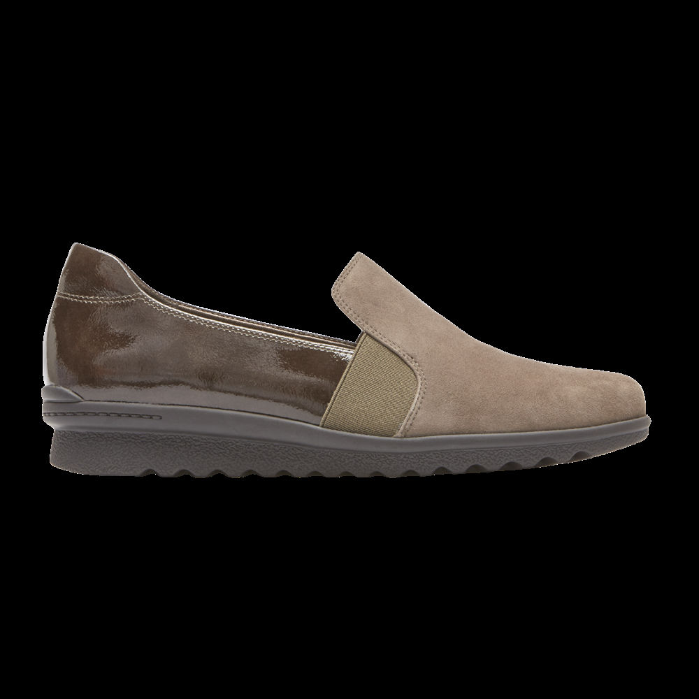 Rockport Slip-Ons Dame Olivengrønne - Truflex Chenole - IVFD30297